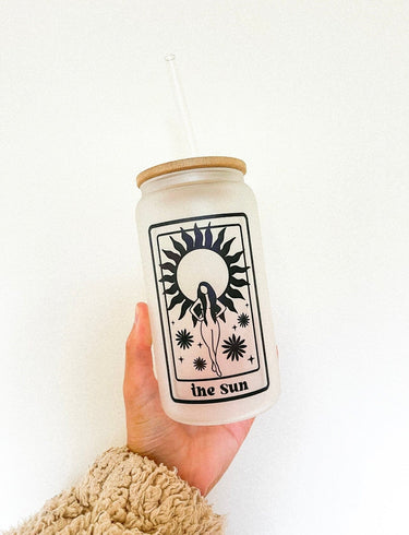 The Sun - Tarot Tumbler Halo Quartz